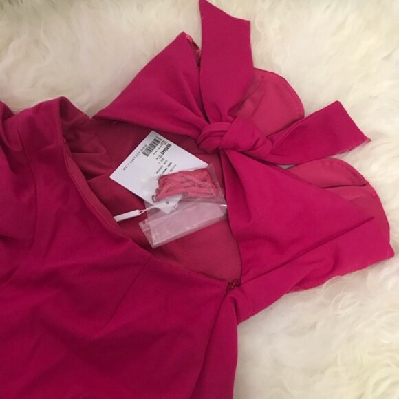 ELLIATT IMPACT STRAPLESS RUFFLED COCKTAIL DRESS - Picture 4 of 8